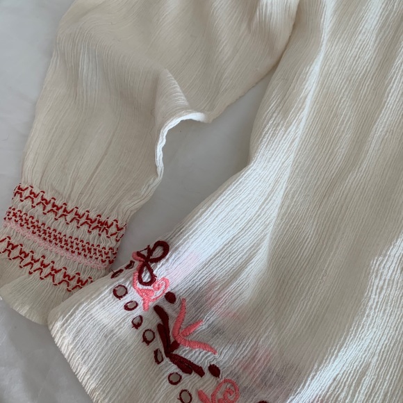 Love Shack Fancy Thea embroidered blouse 0 - Picture 6 of 8
